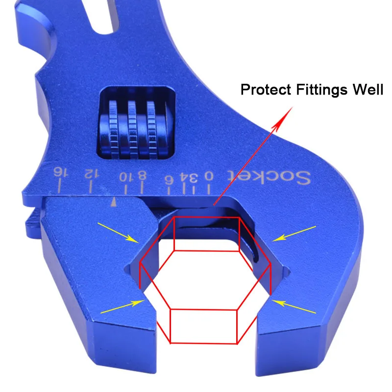NS изменить синий V байонет Регулируемый Алюминиевый ключ установки инструменты гаечный ключ 3 4 6 8 10 12 16