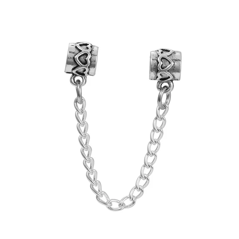 

Alloy beads DIY bracelet safety chain accessories large hole beads CLP032