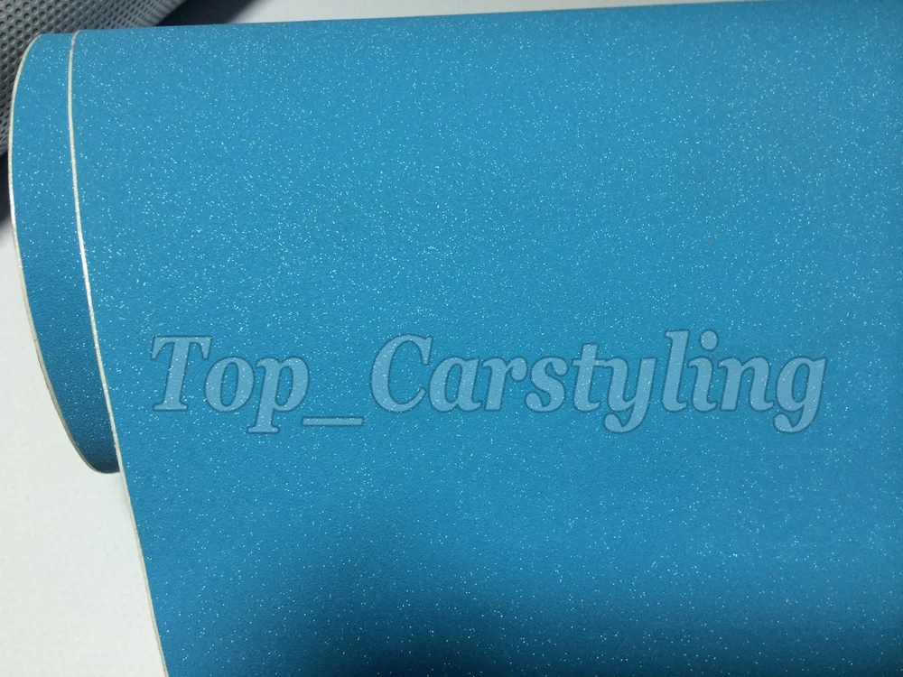 SKY BLUE MATTE METALLIC CAR WRAP GLITTER VINYL WRAP FORSTLY (3)