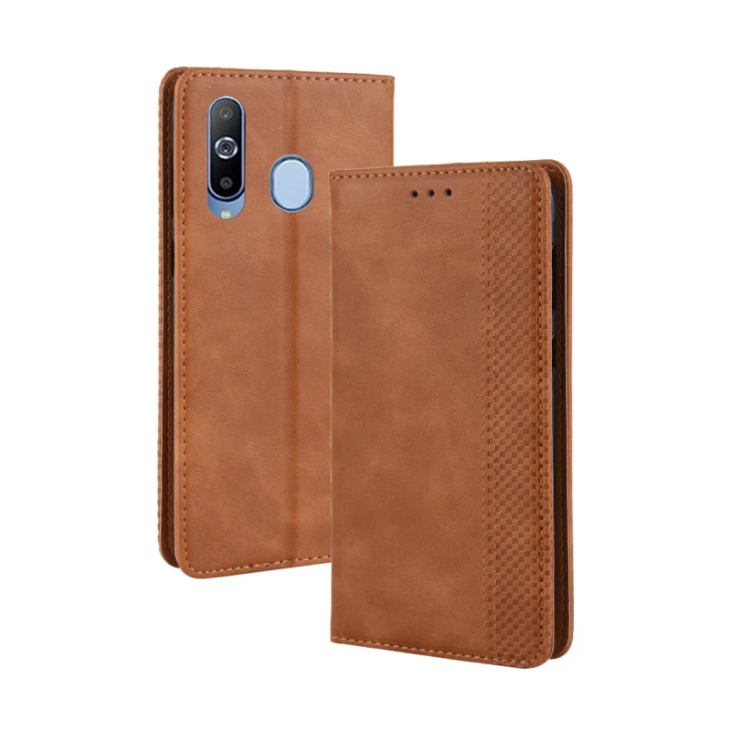 Samsung Galaxy A8S Retro leather flip case_96