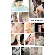 150 Uds. Purpurina tatuajes temporales impermeables brillo metálico pegatinas para tatuajes papeles de tatuaje flor dibujos animados estrellas tatuaje Harajuku(China)