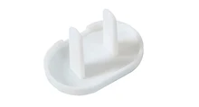24pcs/lot White plastic outlet protection outlet cover child safety protection against electric plastic plug Two Sides
