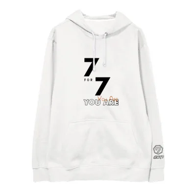 Новый Kpop GOT7 группы 7FOR7 вы же Стиль зима Для женщин с капюшоном длинным рукавом