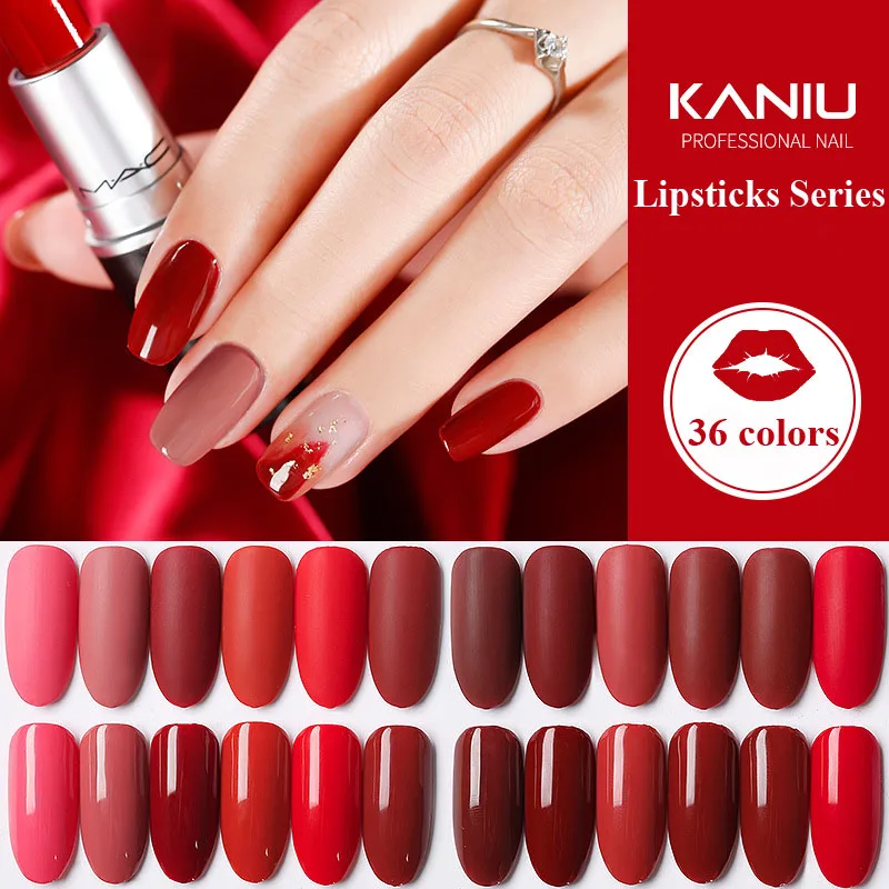15 мл Высокое качество УФ Гель-лак для ногтей Lipstics серия красный лак для ногтей гель 36 цветов Профессиональный гель для ногтей маникюрный лак