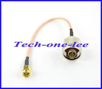 

10 pieces\lot SMA Male Straight Plug to N Male Straight Plug connector 15 cm RG316 Extension pigtail cable Free Shipping