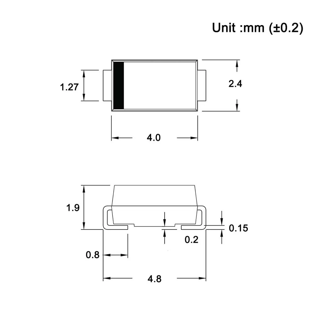 100 шт.) SS310 SMD шлаковый Барьерный выпрямитель диоды для подавления переходных скачков напряжения 3A 100 V SMA(DO-214AC) 3 Ампер 100 Вольт