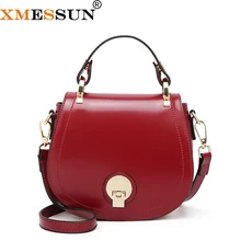 Xmessun седельная сумка кожаный чехол в стиле ретро простой клапан сумки из натуральной кожи высокое качество дамы сцепления модные Повседневное сумка через плечо F166