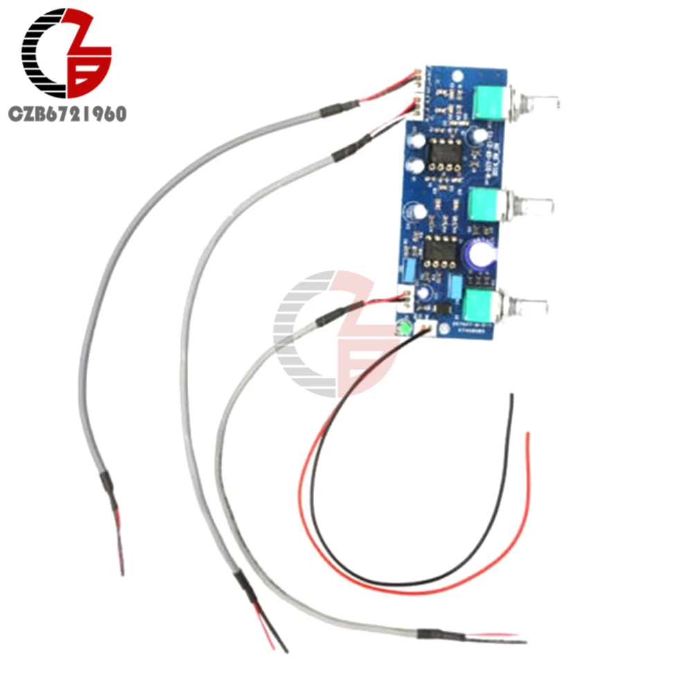 DC 12 V-24 V 22Hz-300Hz NE5532 с одним питанием низкочастотная фильтрующая пластина сабвуфер 2,1 канальный предусилитель плата модуль