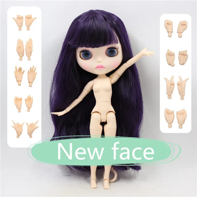 Фабрика blyth кукла 1/6 bjd кукла с одеждой обувь или новое лицо голая кукла 1/6 30 см - Цвет: matte face