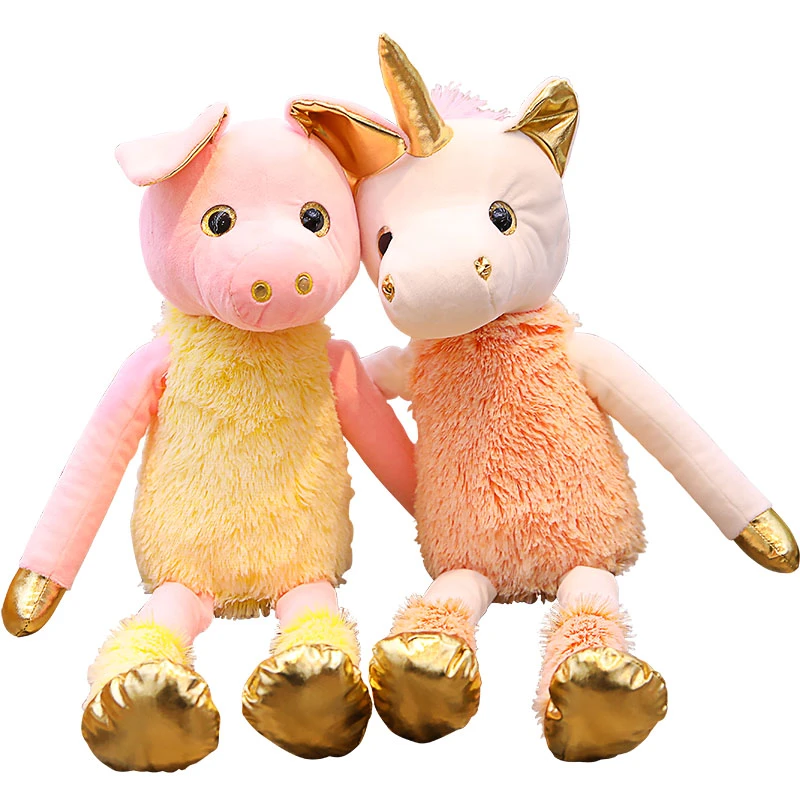 unicorn pig plush