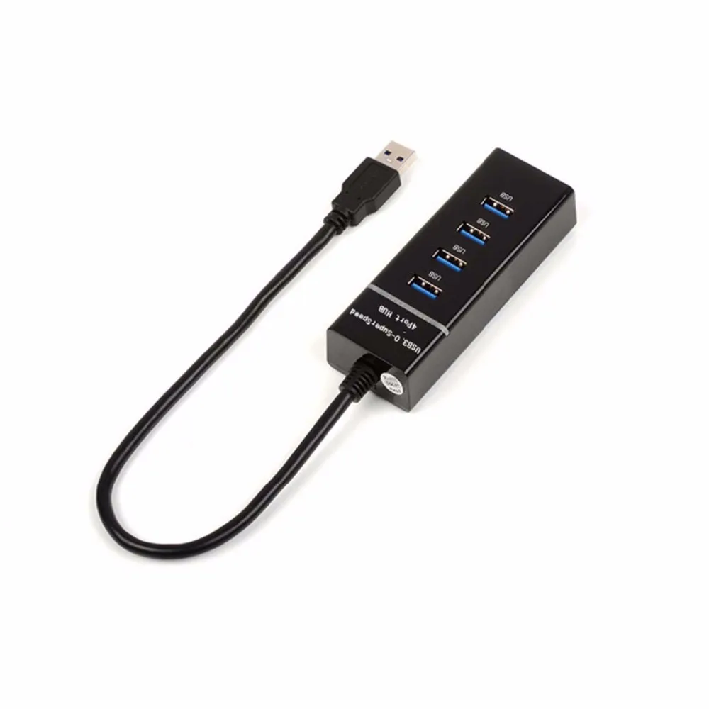 Супер Скорость USB 3.0 HUB 4 Порты и разъёмы 5 Гбит/Micro USB HUB разветвитель адаптер для IOS мобильный телефон PC компьютер тетрадь ноутбука