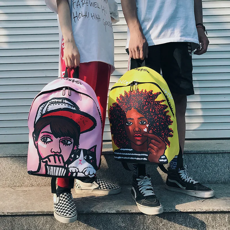 Menghuo 2018 New Fashion Women School Bag 3D Full Printing School Backpack Bag for Girls Women Backpack Men Travel Bags Mochilas (4)