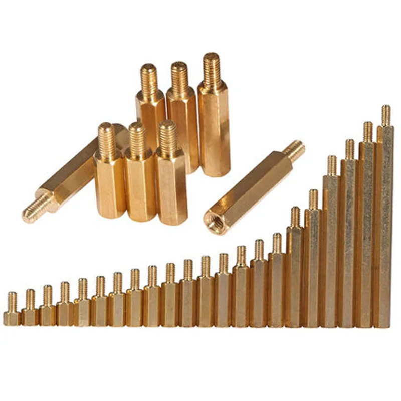 

4pcs M4 Single head hexagonal copper column Bolt Hexagonal isolation columns 18mm-60mm Length