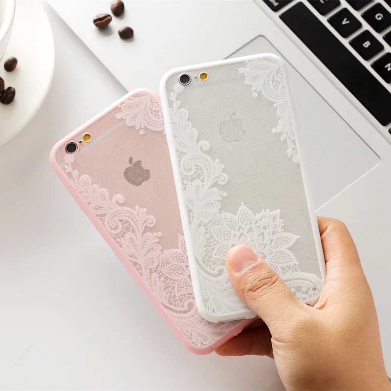 

Sexy Retro Floral Phone Case For Apple iPhone 5 S5 SE Lace Flower Hard PC+TPU Cases Back Cover Capa For iPhone 6 6S
