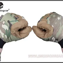 Для наружной фотосъемки Охотничьи перчатки Emerson тактический полный палец демисезонная камуфляжная перчатка Мультикам AOR2 TYP EM5368