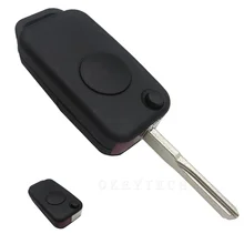 New 1 Buttons Folding remote Car auto key Shell For Benz Mercedes W168 W124 W202 W210 W211 w203 flip Key case blanks 1984-2004