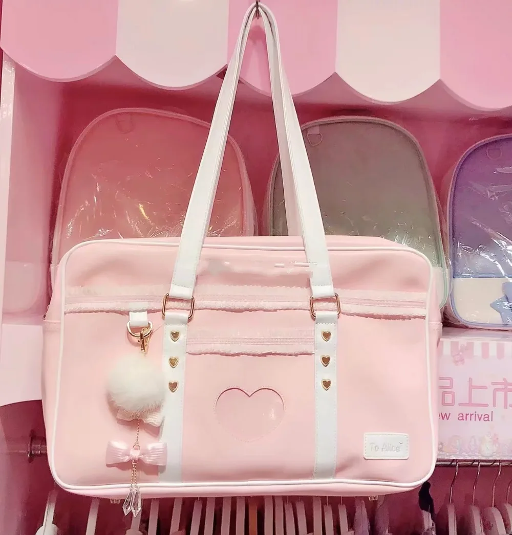 Princess sweet lolita bag Japanese original satchel bag soft sister ulzzang small circle tassel uniform handbag women SD021 Princess sweet lolita bag Japanese original satchel bag soft sister ulzzang small circle tassel uniform handbag women SD021