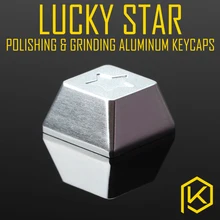 Lucky star анодированные алюминиевые колпачки с полировкой и шлифовкой для пользовательских Механическая Подсветка клавиатуры, как Вишневый профиль