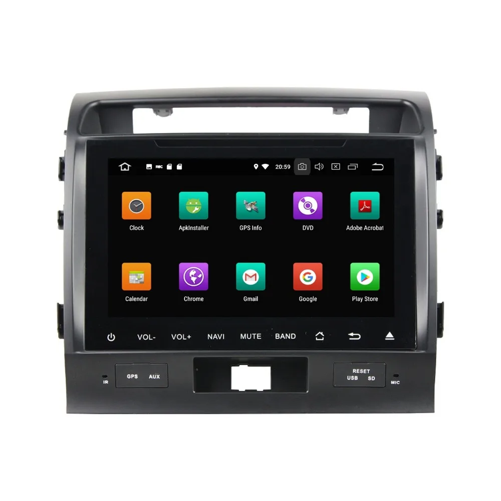 Clearance 4GB+32GB Octa Core 9" Android 8.0 Car DVD Player for Toyota Land Cruiser 2008 2009 2010 2011 2012 Car Radio GPS WIFI Mirror-link 3