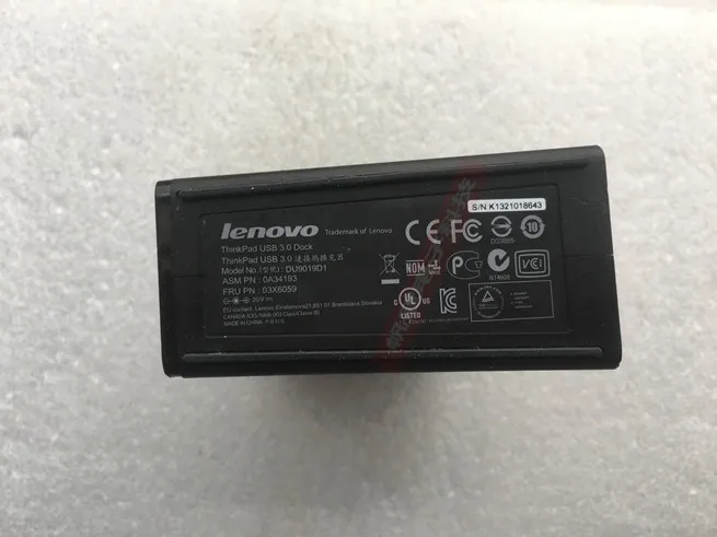 030 ThinkPad USB3.0 Dock X1 5