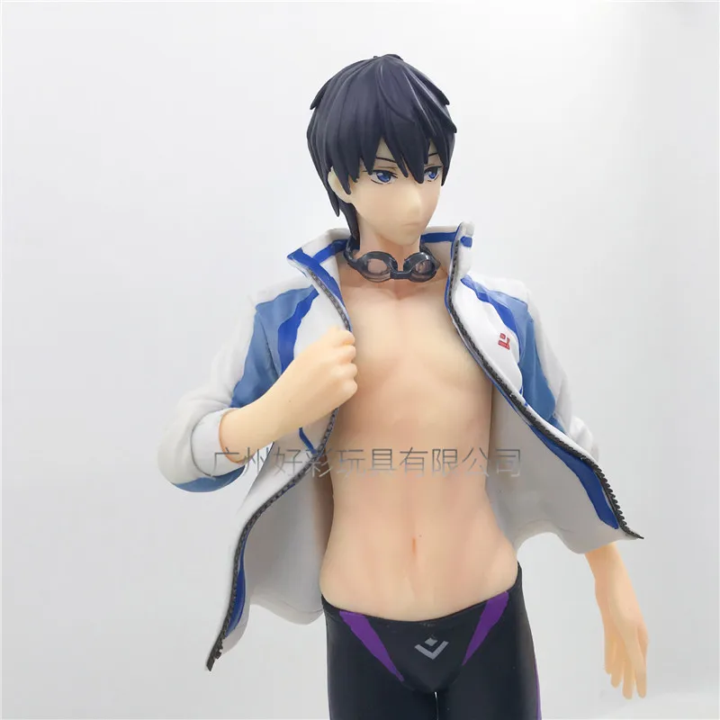 Новый аниме 22 см бесплатно! Экшн фигурка Iwatobi для бассейна Haruka Nanase 1/8 ПВХ|Игровые