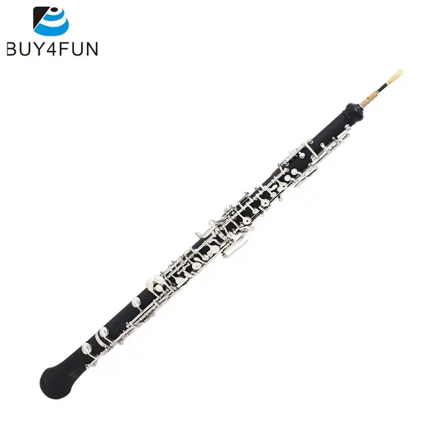 Professional Oboe C Key Cupronickel Plated Silver Woodwind Musical Instrument for Beginner with