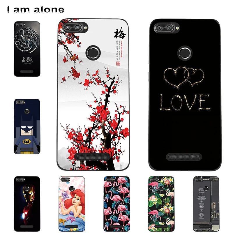 

I am alone Phone Cases For Lenovo K320T 5.7 inch Mobile Soft TPU Fashion Bags Cute Color Floral Cellphone Shell Free Shipping