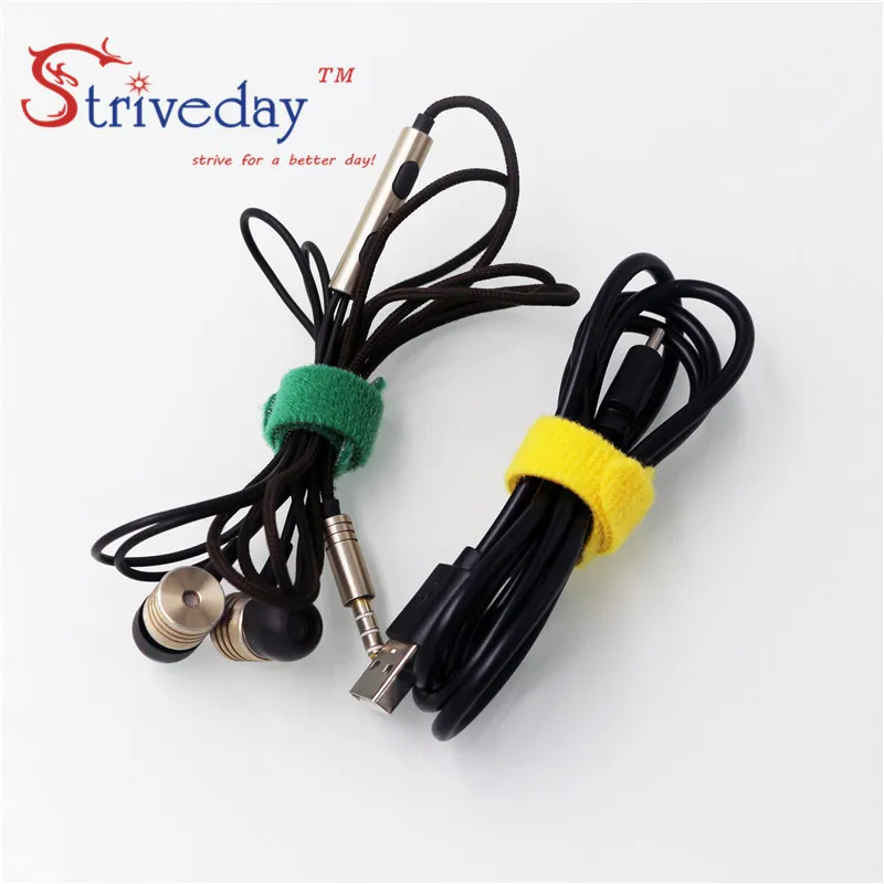 20 шт. провода для наушников 1 2 см|cable ties|velcro cable tiestie cord |