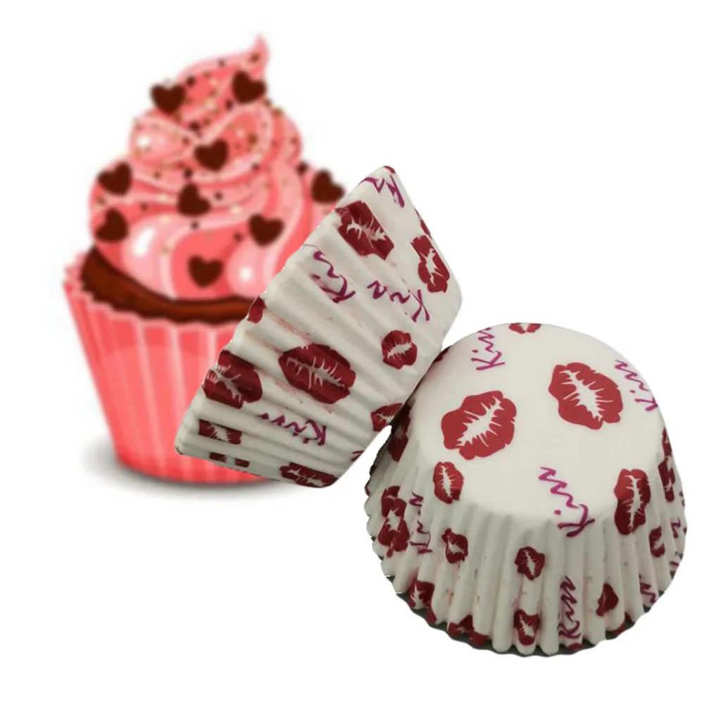 

100pcs Paper flower Chocolate Cupcake Wrapper decoration Baking Muffin paper liner mold holder disposable bake cake wrap