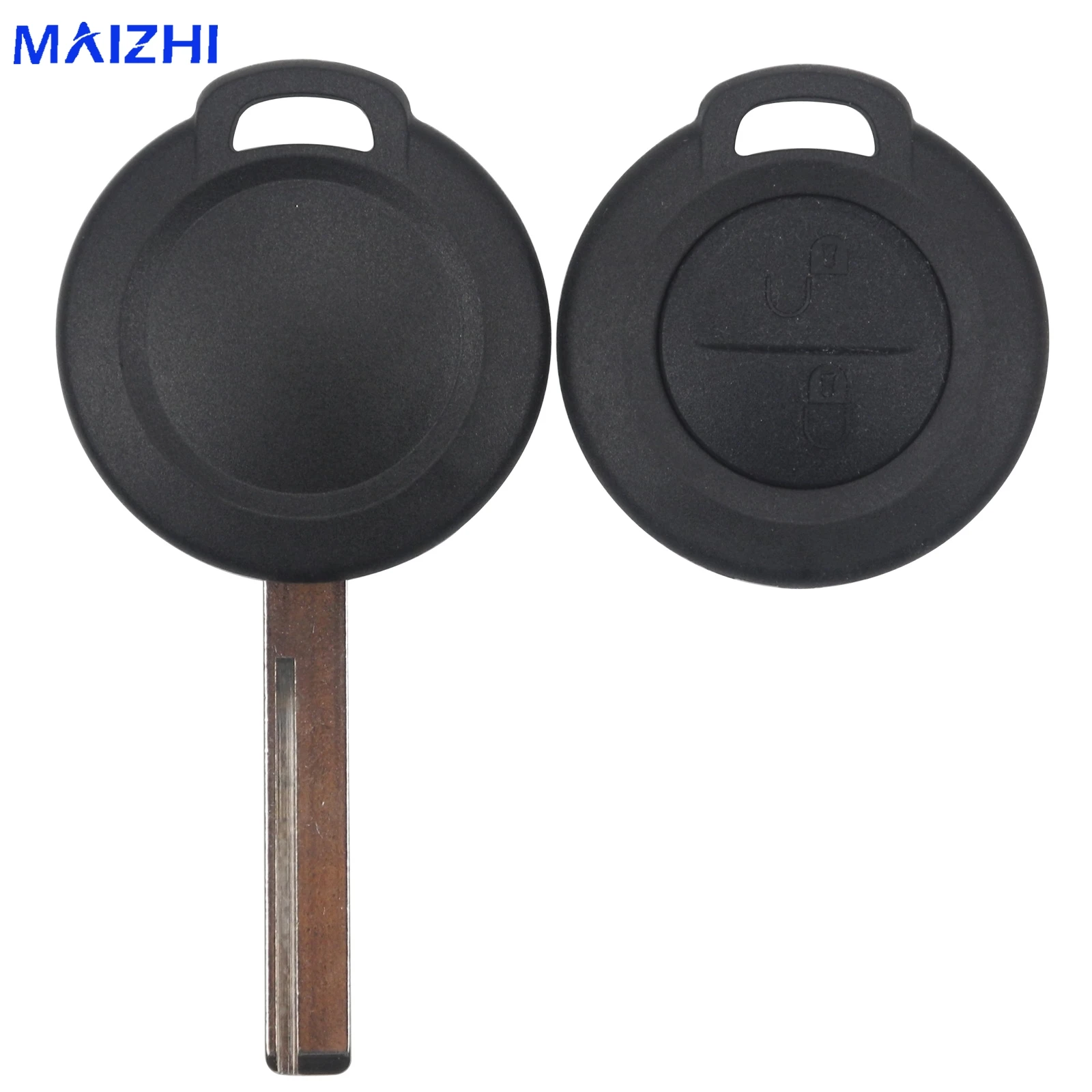 

jingyuqin 2 Button Key Fob Shell Replacementf or Mitsubishi Colt Warior Carisma Spacestar Straight 2 BTN Key Cover Case Styling