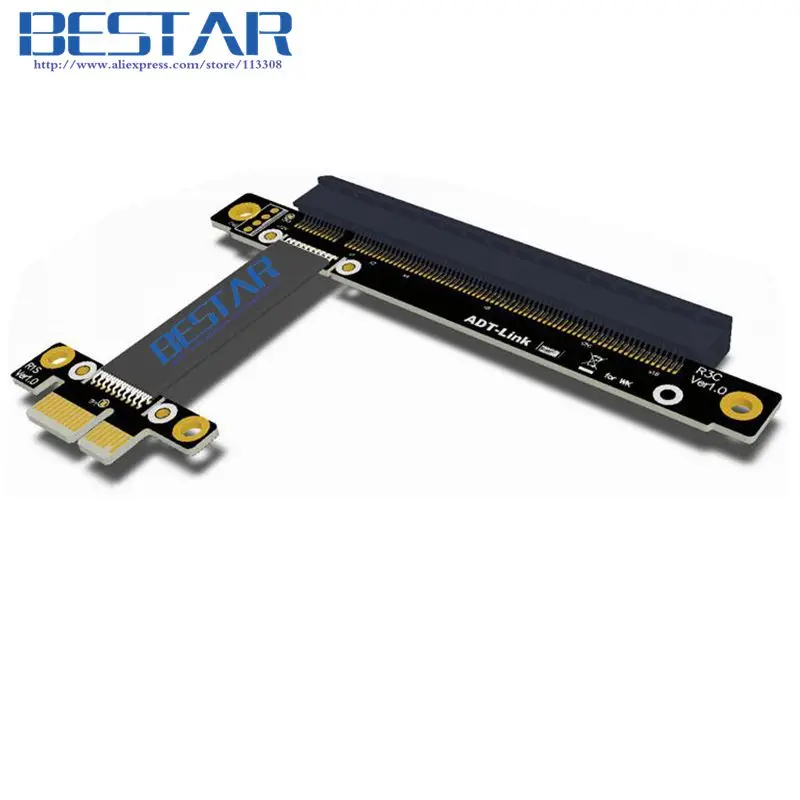PCI-E 3.0 x1 To x16 ,PCIe x16 x1 Extension cable 25cm 35cm 45cm 55cm 60cm PCI-Express Gen3 8Gbps High speed Low-energy 
