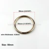 1 x Solid Metal Open-end O Ring Belt Buckle Leather Craft Garment Bag Strap Hardware accessories More Sizes 4.8mm Thickness ► Photo 3/6