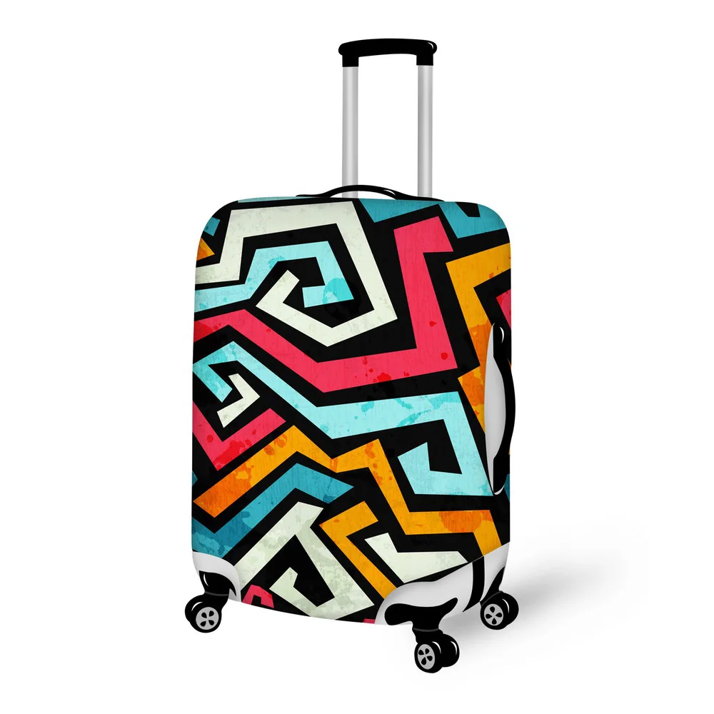 

Fantastic Vintage Floral Suitcase Cover 3d Print Elastic Luggage Cover Protective Colorful Dust in 18-30inch