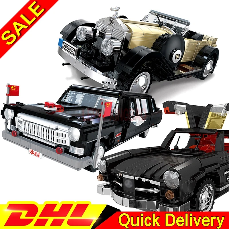 XingBao 03003 HongQi Master Car 03007 Rolls-Royce Noble 03010 Photpong автомобильные блоки кирпичи leingsToys модель