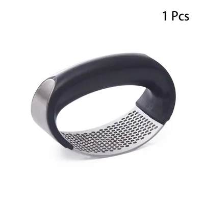 1 Pcs Black Креативные ручные инструменты для чеснока из нержавеющей стали, кухонные гаджеты многофункциональные терки для имбиря - Цвет: 1 Pcs Black