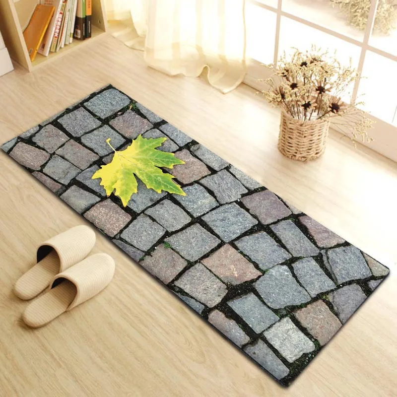  Zeegle Home Mats Flannel Kitchen Mats Bedroom Carpets Bedside Rugs Anti-slip Floor Mats Living Room