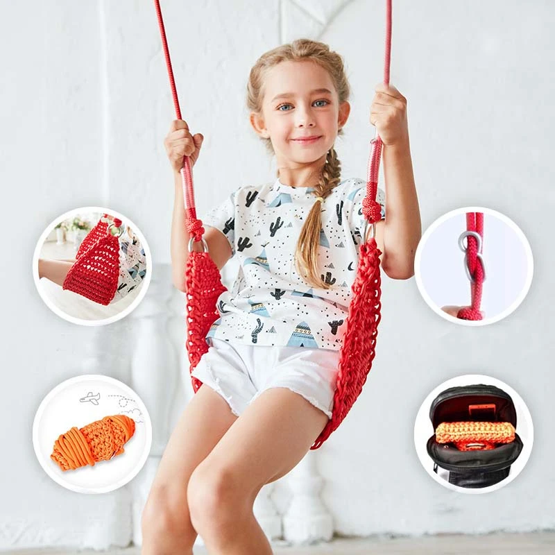 1 Set Of Indoor Outdoor Hammock Swing For Children Patio Hanging Toys Chair Balkon Hamac Hamak Garden Furniture | Мебель