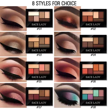 

2019 NEW 6 Colors Pearlescent Lasting Eyeshadow Not Blooming Matte Portable Tray