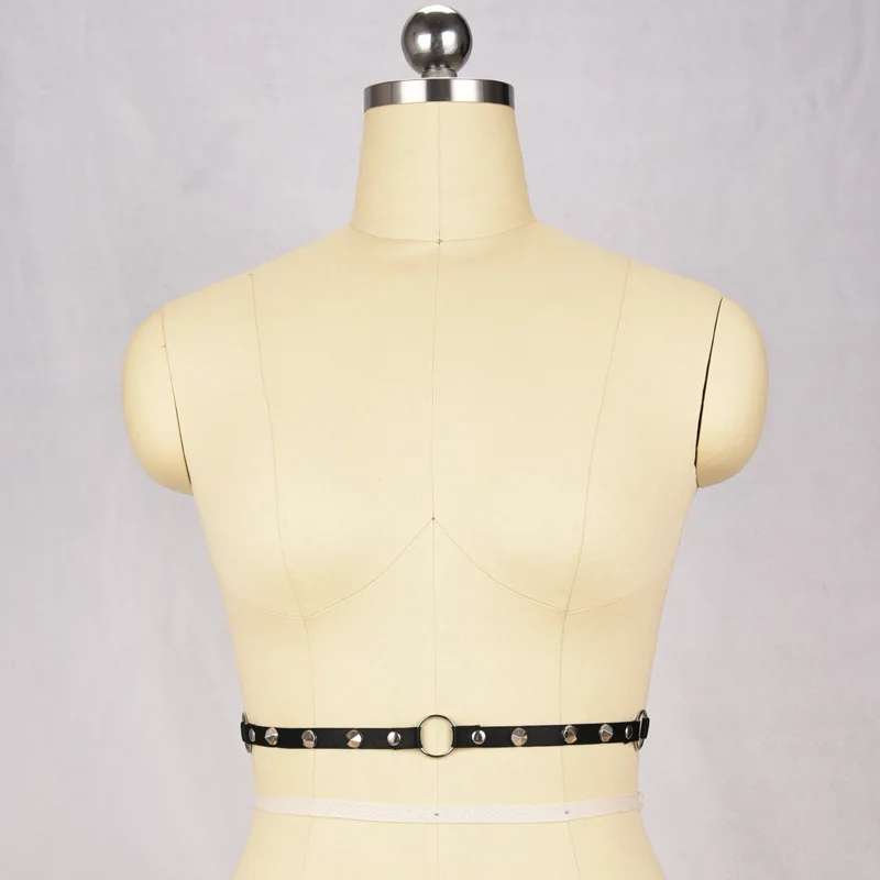 Harajuku Rivet Harness Belt Handmade Elastic Body Harness Adjustable