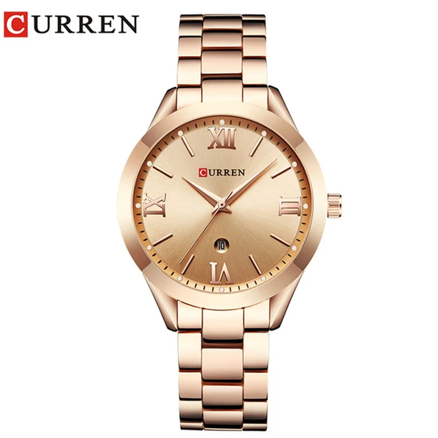Jewelry Gifts For Women's Luxury Gold Steel Quartz Watch Curren Brand Women Watc Jewelry Gifts For Women's Luxury Gold Steel Quartz Watch Curren Brand Women Watc
