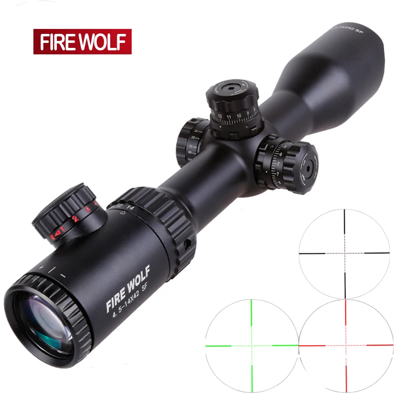 

4.5-14X42 SF Riflescopes Rifle Scope Hunting Scope w/ Mounts
