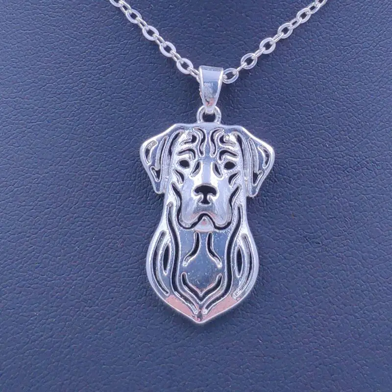 2018 Labrador Retriever Dog Animal Pendant Necklace Gold Silver Plated