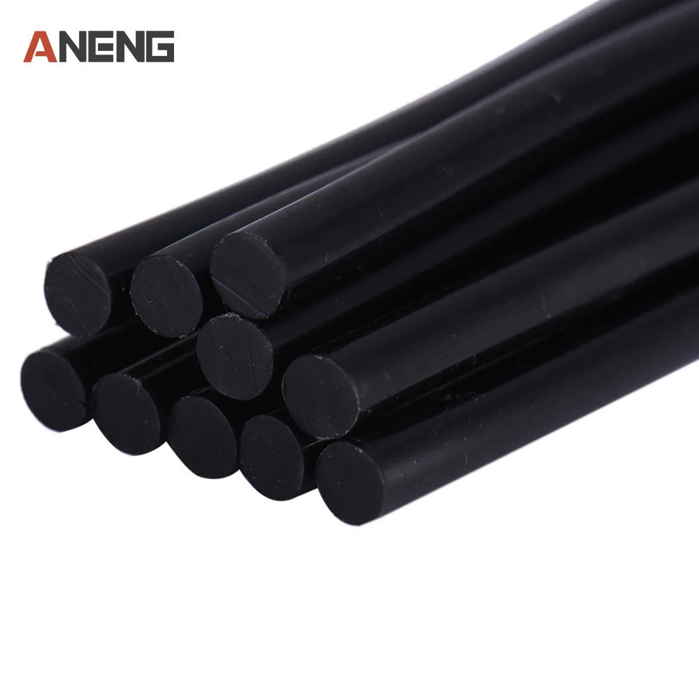 

Free shipping (10PCS/Lot) Non-Toxic Transparent/Black 7mm X190mm Hot Melt Glue Sticks For DIY