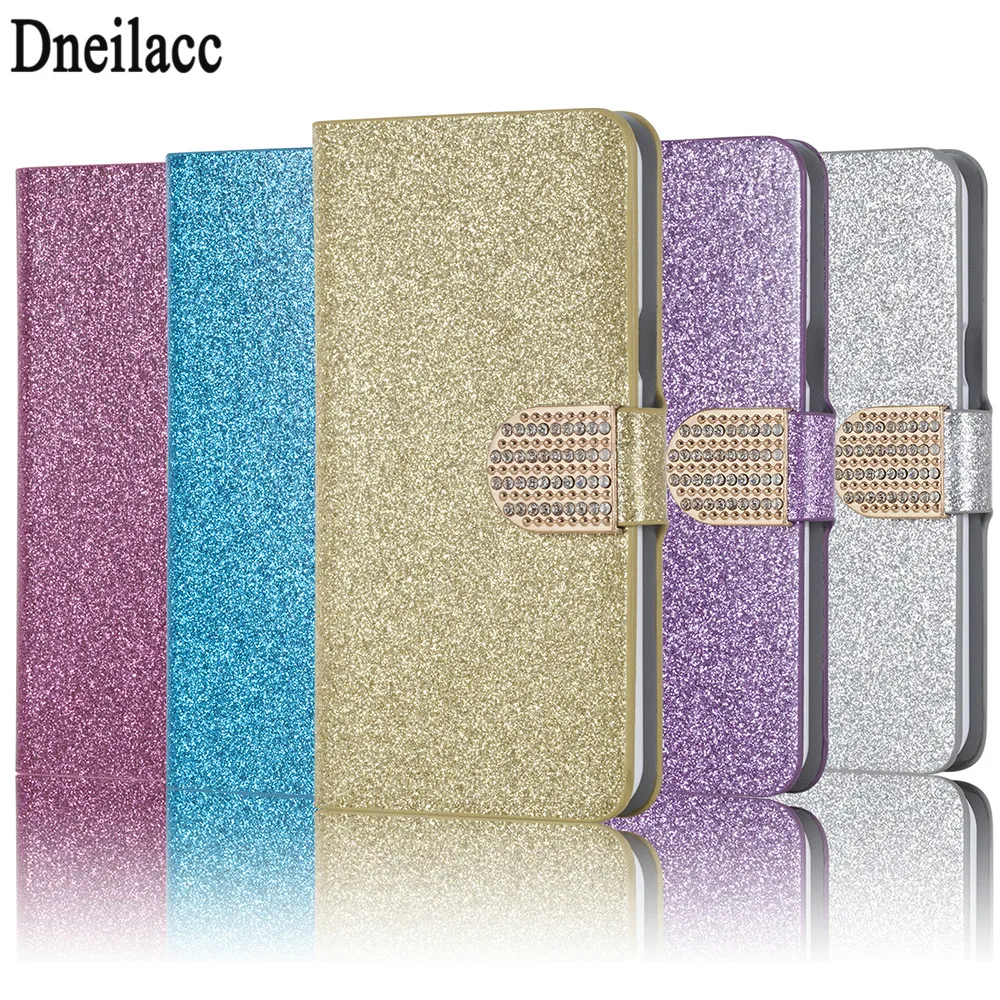 

Dneilacc Fashion Bling Glitter Flip Case Cover For iPhone 4 5 6 7 8 4s 5s 6s 7s 8s Plus X