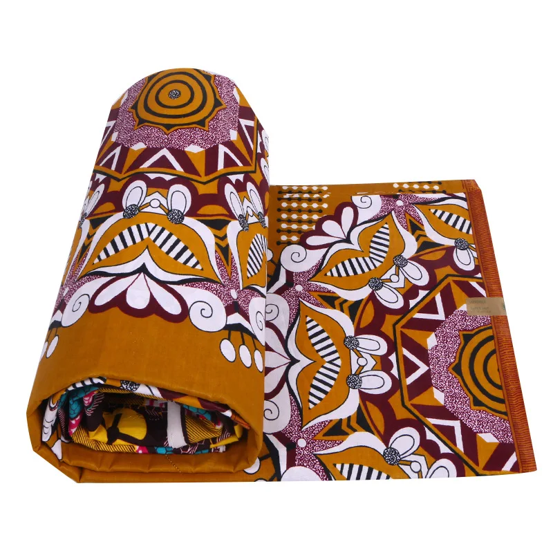 Модный Африканский батик Печатный воск настоящий голландский воск ткань хлопок воск высокого качества Швейные материалы для вечерние платья 6 ярдов