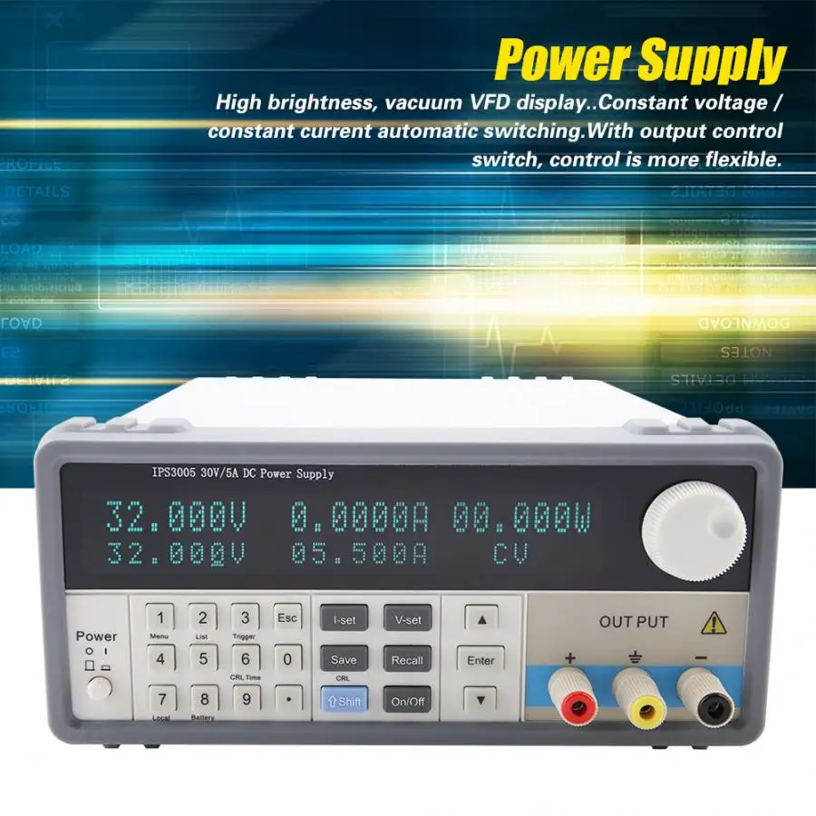 

IPS-3005 DC Power Supply 30V 5A Programmable DC Power Supply EU Plug AC 220V Programmable Power Supply
