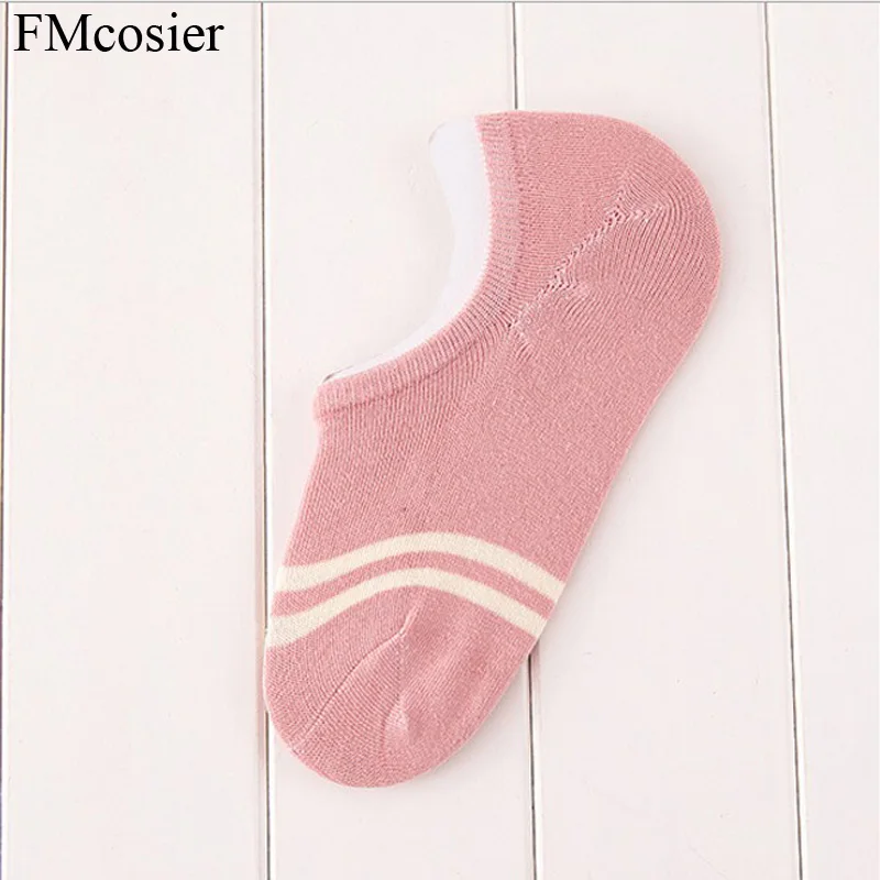 10 пар, высокое качество, хлопковые носки-башмачки для женщин и девочек, тапочки, невидимая подкладка, низкие носки, силиконовые Нескользящие носки - Цвет: color-2