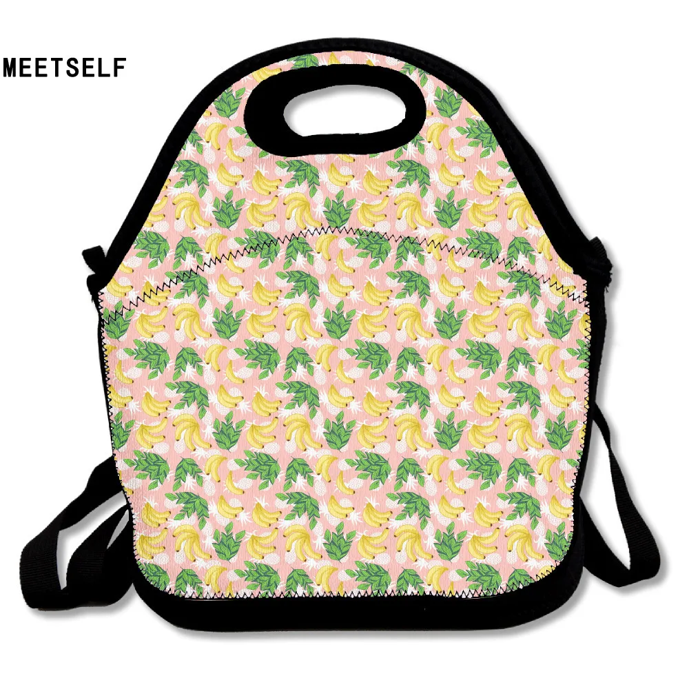 MEETSELF 3D Print Banana Pineapple Leaves Lunch Bags Insulated Waterproof Food Bag Girl Packages Womens Kids Babys Boys Handbags boys-lunch-bag : image MEETSELF 3D Print Banana Pineapple Leaves Lunch Bags Insulated Waterproof Food Bag Girl Packages Womens Kids Babys Boys Handbags boys-lunch-bag