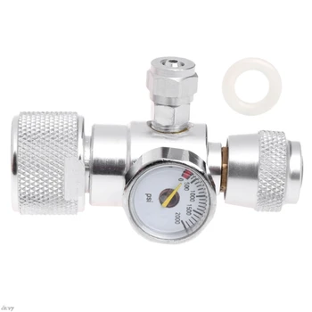 

CO2 Pressure Gauge JIS m22-14 Regulator Manometer Over 1500PSI Cylinder Reducer