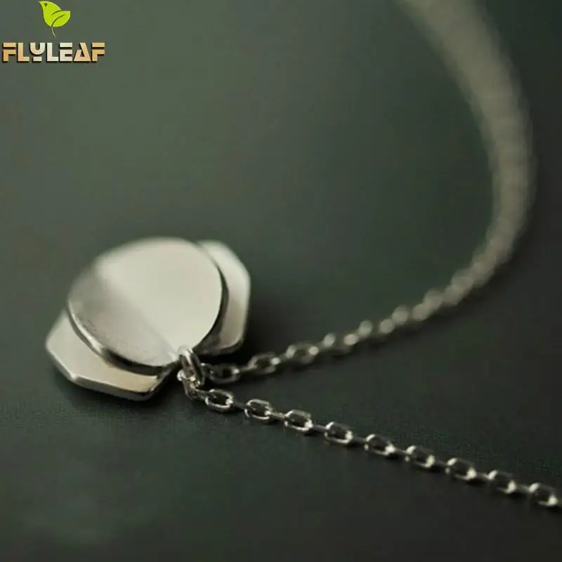 Женское ожерелье из серебра 925 пробы в романтическом стиле с оригами|pendant necklace